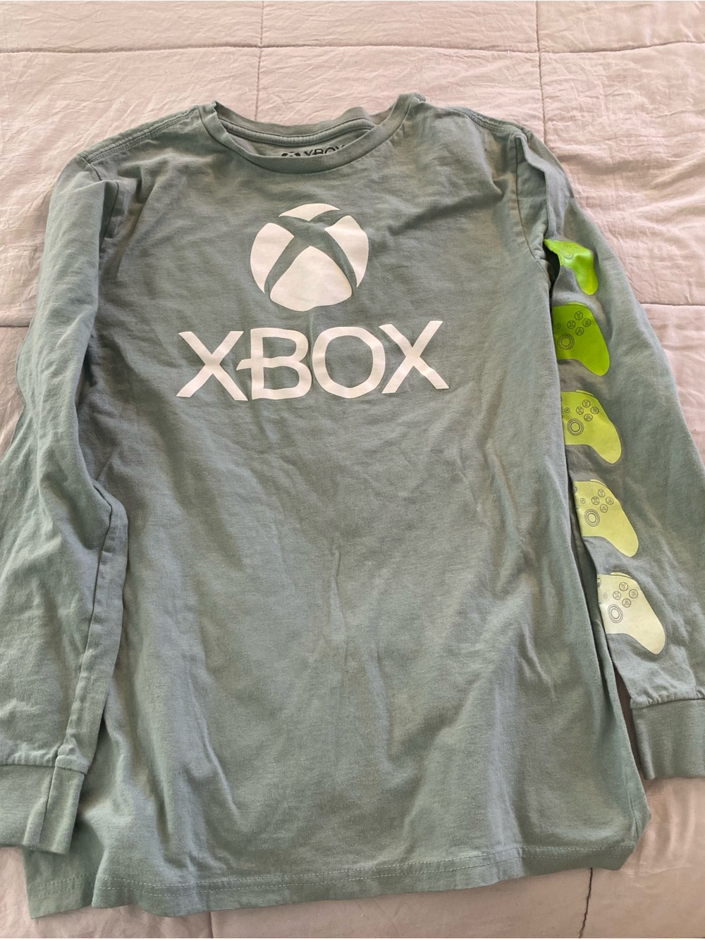 Xbox Kids Long Sleeve Tee in Sage Green